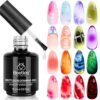Beetles Blooming Gel 15ml Clear Uv Led Blossom Gel Polish for Spreading Effect Marble Natural Stone Watercolor Floral Print Soak off Diy Nail Art Design Manicure Gift for Women