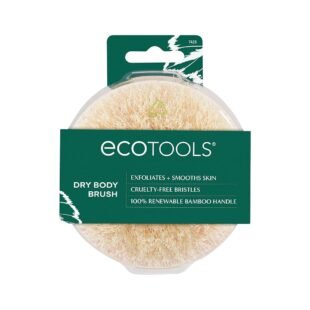 EcoTools Dry Body Brush, Cruelty-Free Bristles Exfoliate & Smooth Skin, Dry Brushing Removes Flaky Skin, May Help Improve Circulation & Tone, Eco-Friendly Skincare Tool, Vegan &...