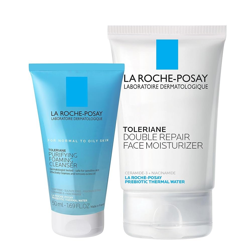 La Roche-Posay Toleriane Double Repair Face Moisturizer, Daily Moisturizer Face Cream with Ceramide & Niacinamide for All Skin Types, Immediate Comfort & Long Lasting Hydration,...