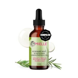Mielle Organics Rosemary & Mint Hair Oil, Split Ends & Dry Scalp Treatment - Made with Biotin & Essential Oils for Strengthening, Soothing, Moisturizing & Encouraging Longer,...