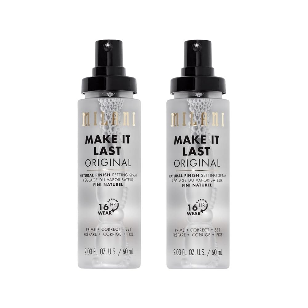 Milani Setting Spray + Primer, Make It Last Original - Natural Finish with Niacinamide for Hydration, Setting Spray for Makeup and Face Primer, 3-in-1 Prime + Hydrate + Set,...