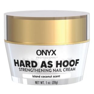 Onyx Professional Hard as Hoof Nail Strengthening Cream with Coconut Scent, Nail Growth & Conditioning Cuticle Cream Stops Splits, Chips, Cracks & Strengthens Nails, 1 oz