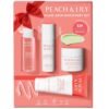 Peach & Lily - Glass Skin Discovery Kit (4 Products) - Cleanser, Essence, Serum, & Cream - Facial Skincare Set - Acne Routine - Trial & Travel Size - Vegan, Gluten Free, &...