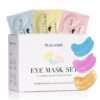 Under Eye Patches Gold and Hyaluronic Acid for puffy eyes,Rose Eye Masks for Dark Circles and Puffiness skin care Smooth Wrinkles products 30 Pairs