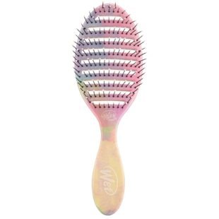 Wet Brush Speed Dry Hair Brush - Stripes (Color Wash) - Vented Design and Ultra Soft HeatFlex Bristles Are Blow Dry Safe With Ergonomic Handle Manages Tangle and Uncontrollable...